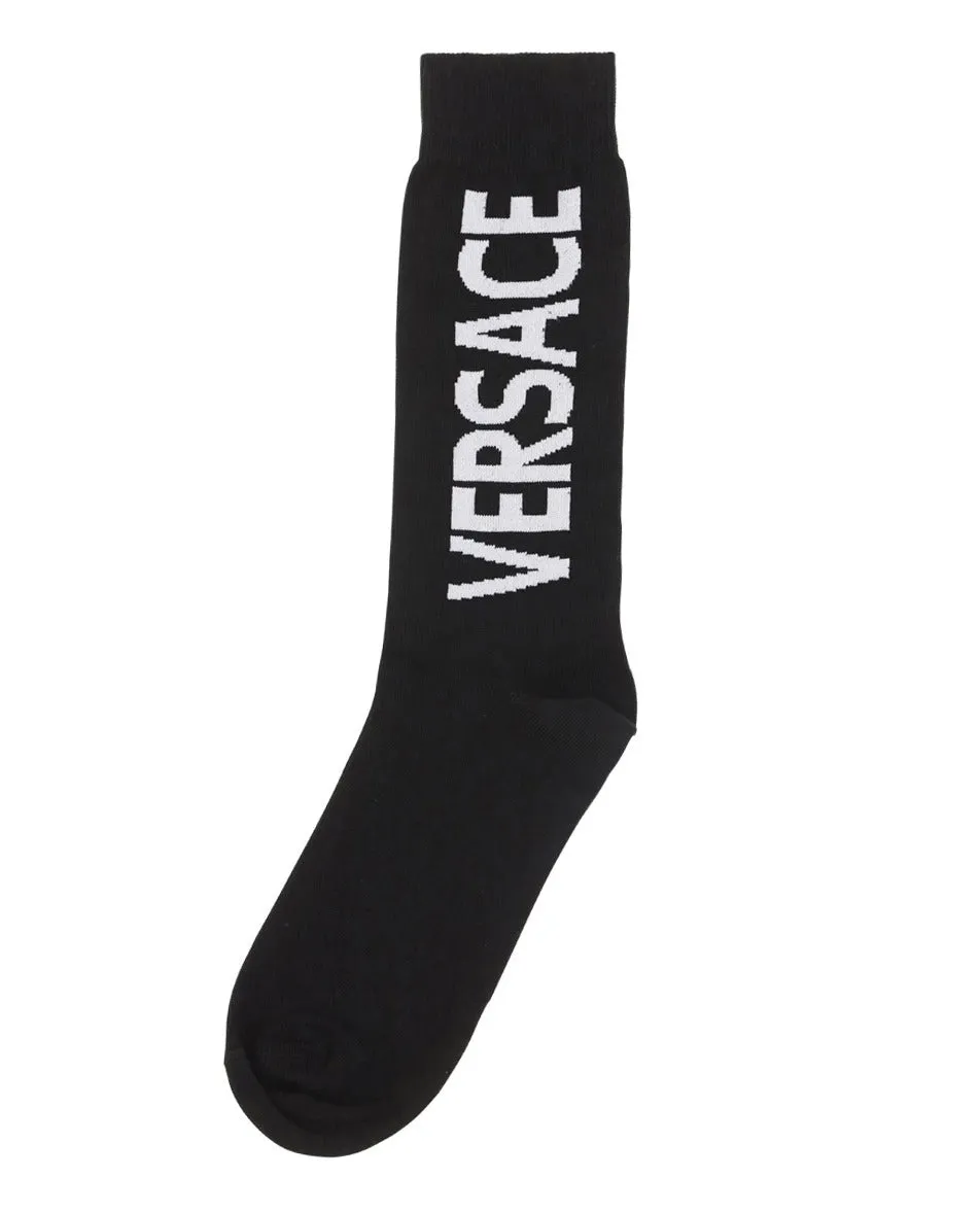 Versace Logo Intarsia Ankle Socks